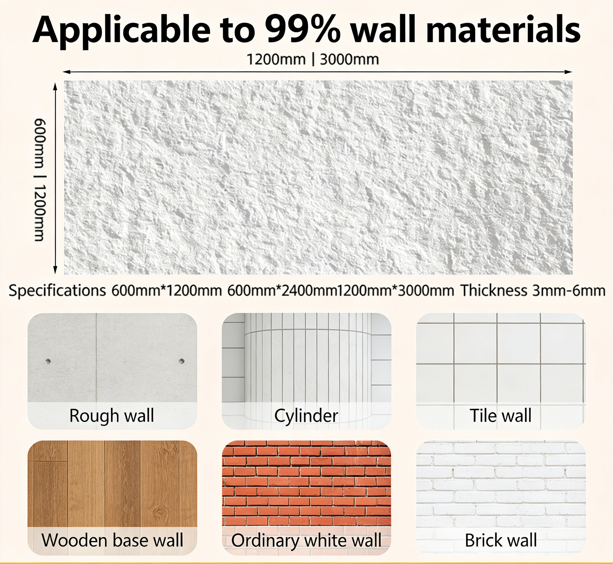 Ying'an Rock Soft Stone Board Star Moon Stone Wall Board Flexible Stone Powder Ultra Thin Soft Porcelain Imitation Stone Skin Background Wall Decoration - Tile(Thick stone) | CHEERFUL Kenya image 2