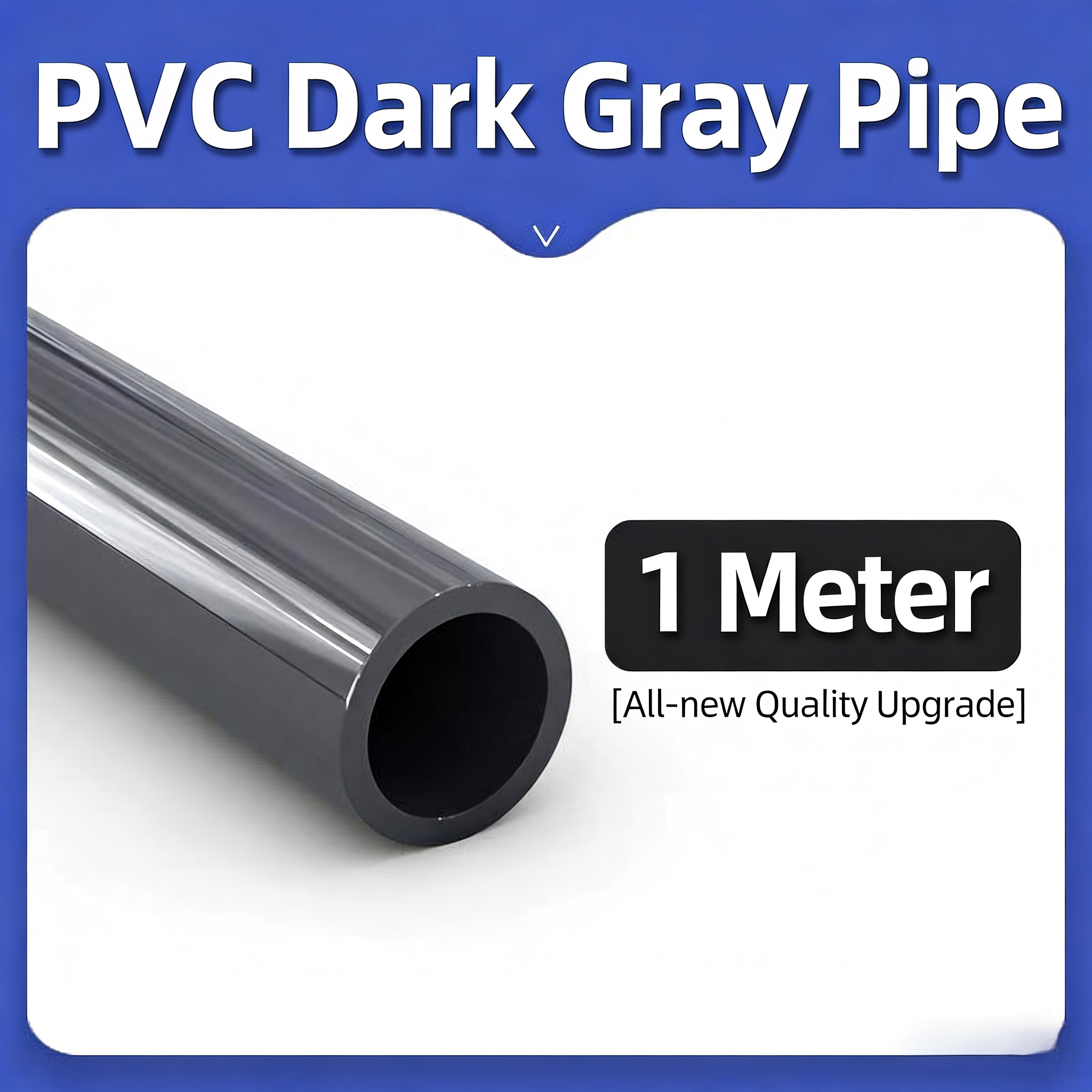 White PVC pipe, gray water supply pipe, UPVC rigid pipe fittings, 20/25/32/50mm plastic fish tank water inlet and outlet pipes - UPVC products | CHEERFUL Kenya image 2 detail view
