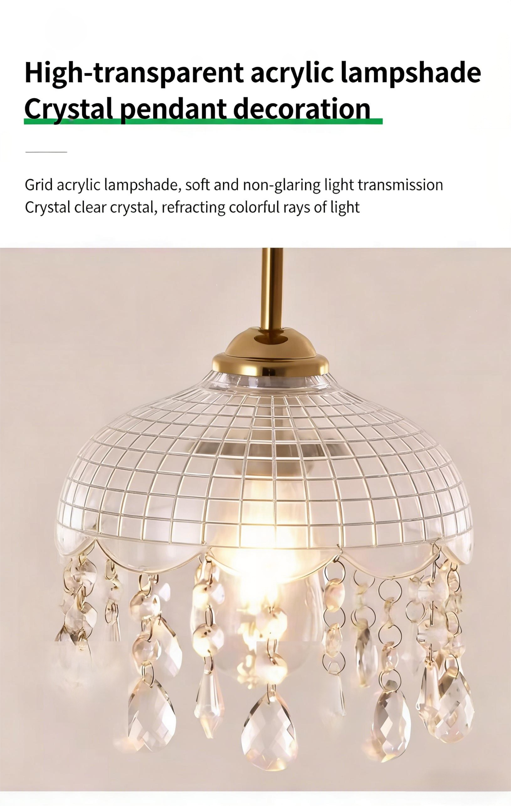 Hallway Lighting, Corridor Lighting, Modern Minimalist Style, Staircase Entrance Hall, Balcony Lighting, French Crystal Chandelier, Small Pendant Light (P271) - Lighting Fixtures | CHEERFUL Kenya image 11 detail view
