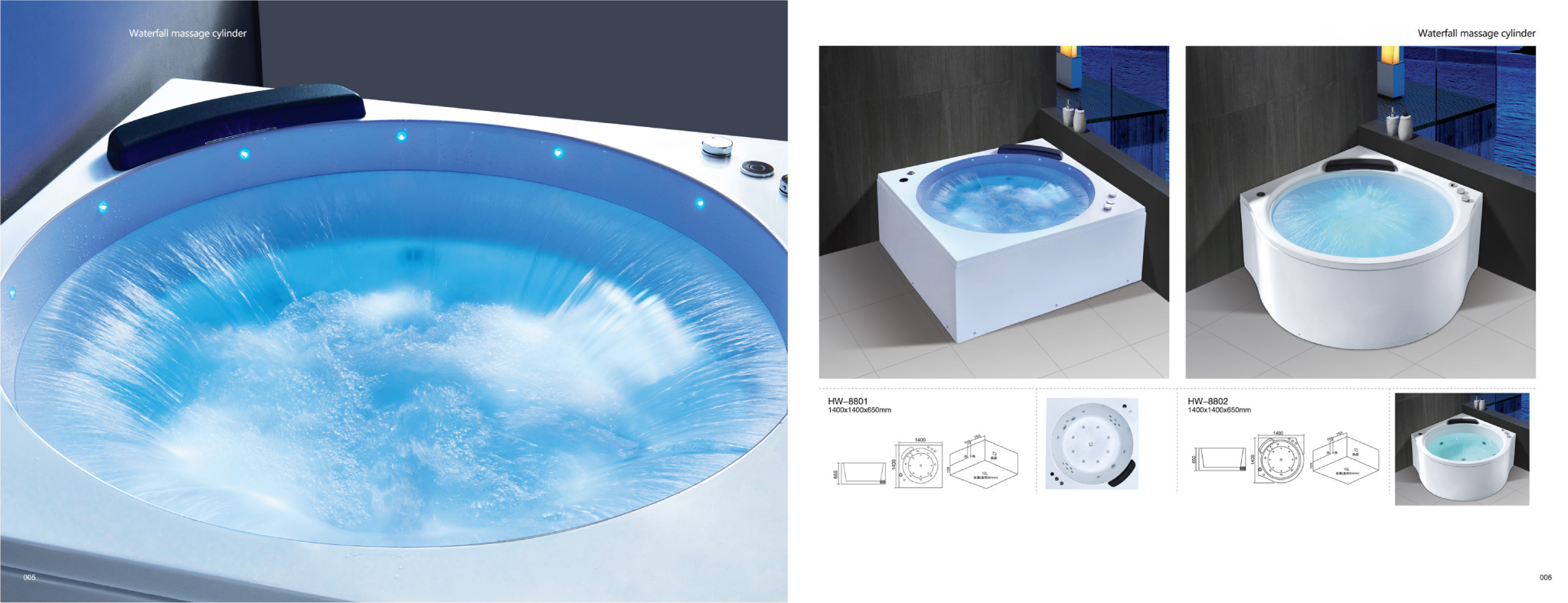 Waterfall massage cylinder - Sanitary Ware | CHEERFUL Kenya detail view