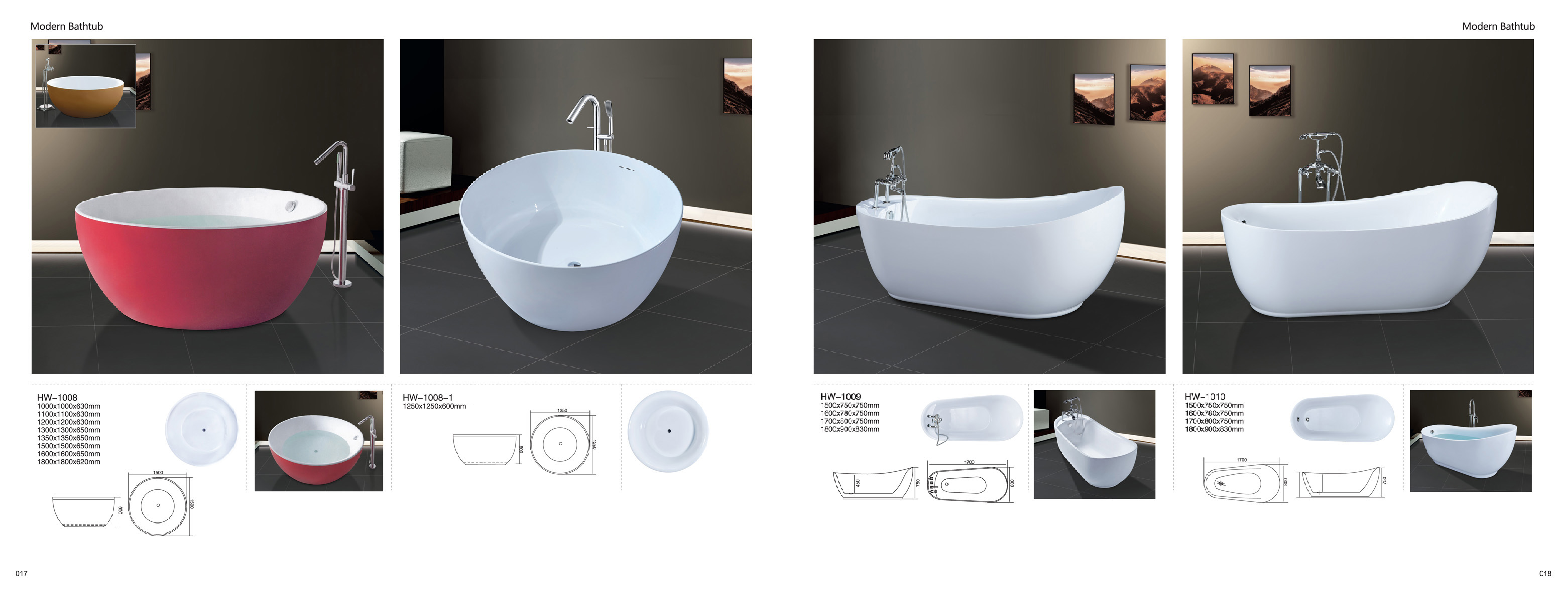 Bathtub - Modern Bathtub Series - Sanitary Ware | CHEERFUL Kenya image 6 detail view