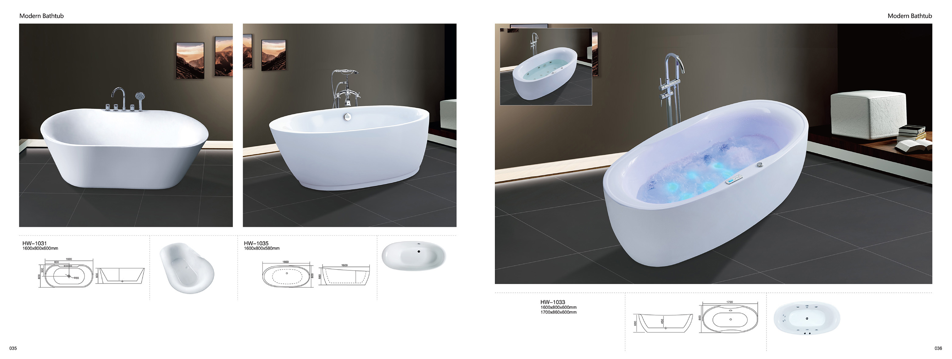 Bathtub - Modern Bathtub Series - Sanitary Ware | CHEERFUL Kenya image 15 detail view