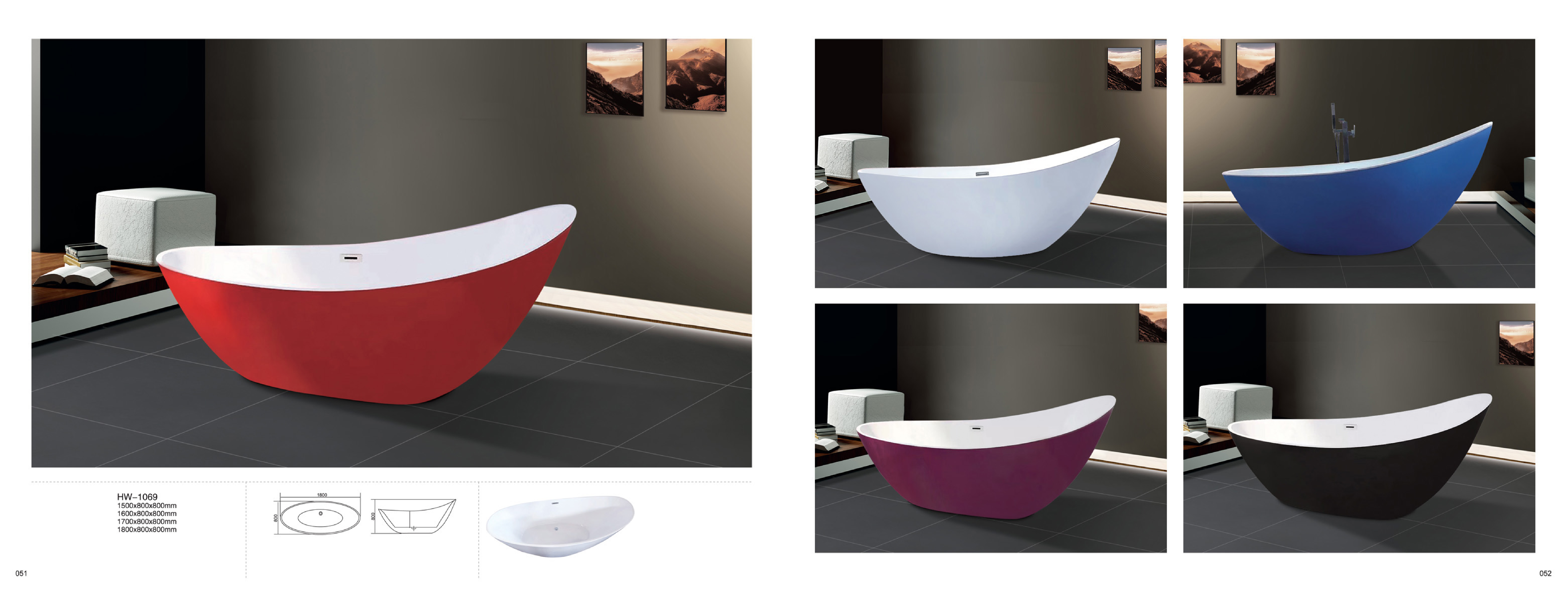 Bathtub - Modern Bathtub Series - Sanitary Ware | CHEERFUL Kenya image 22 detail view