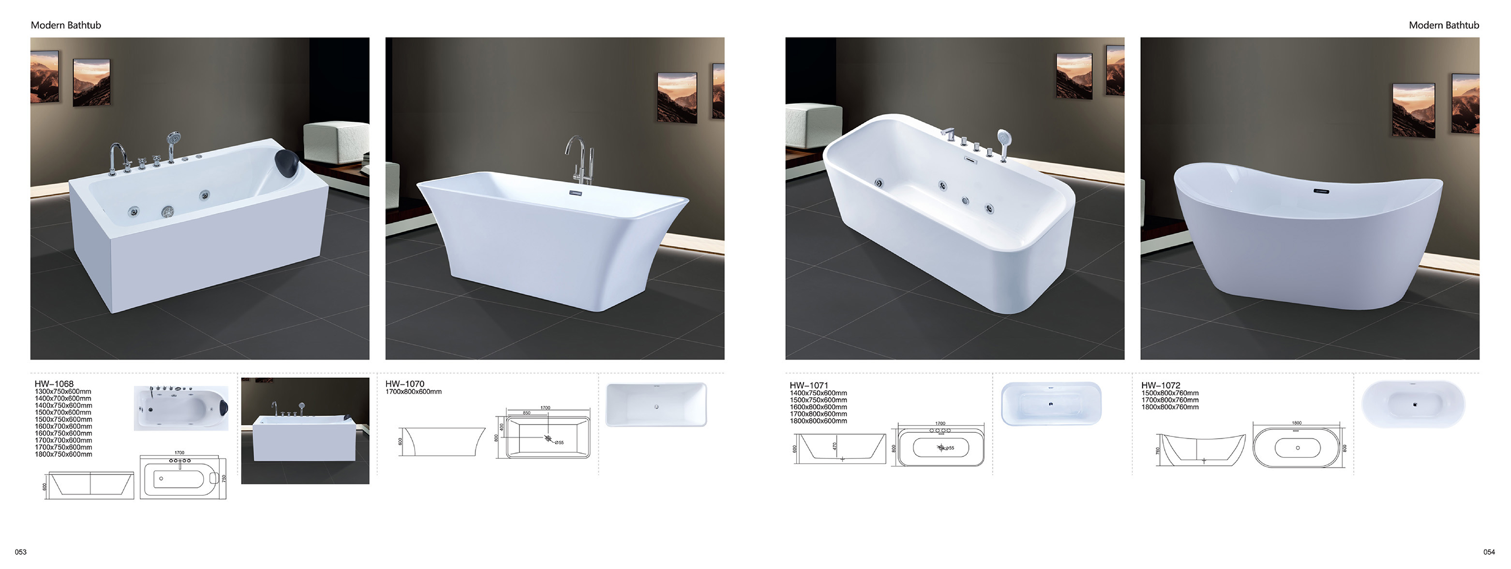 Bathtub - Modern Bathtub Series - Sanitary Ware | CHEERFUL Kenya image 23 detail view