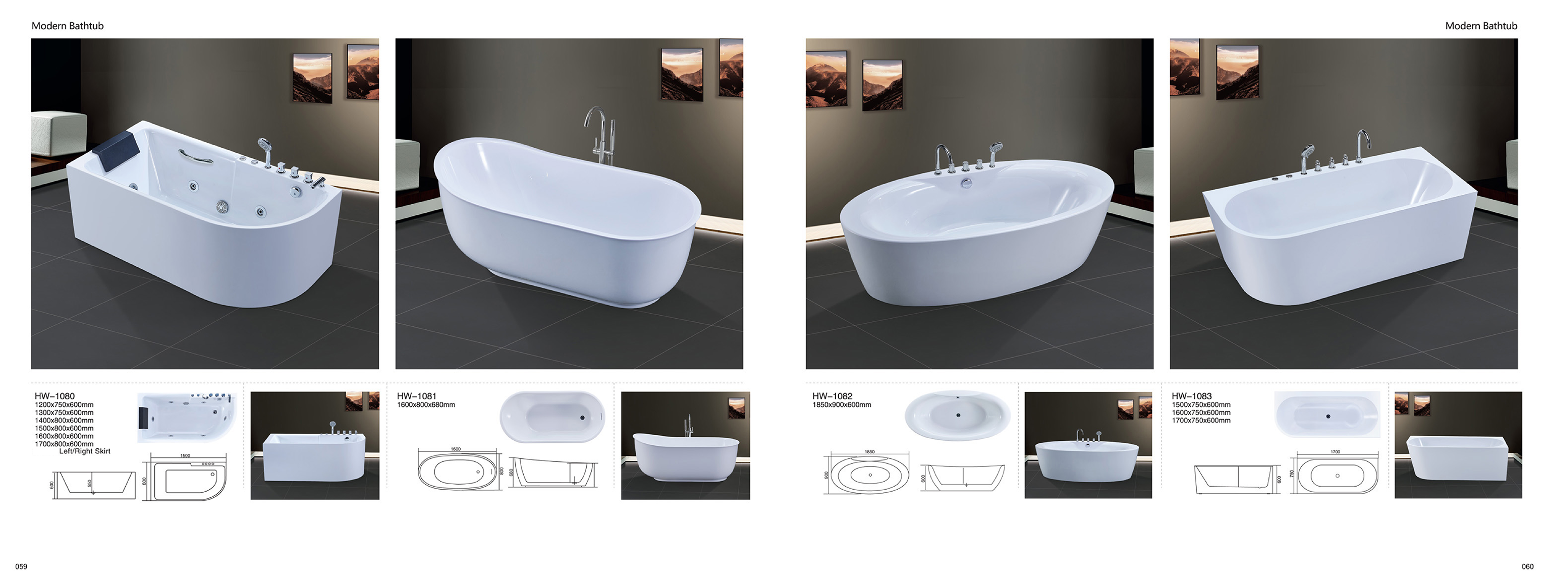 Bathtub - Modern Bathtub Series - Sanitary Ware | CHEERFUL Kenya image 26 detail view