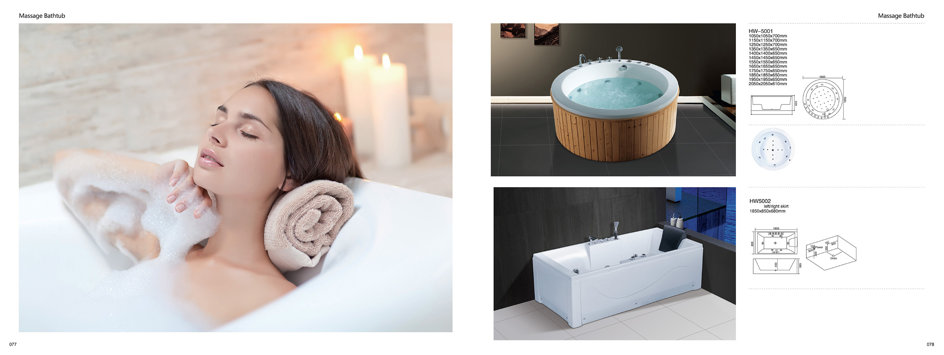 Massage Bathtub - Sanitary Ware | CHEERFUL Kenya detail view