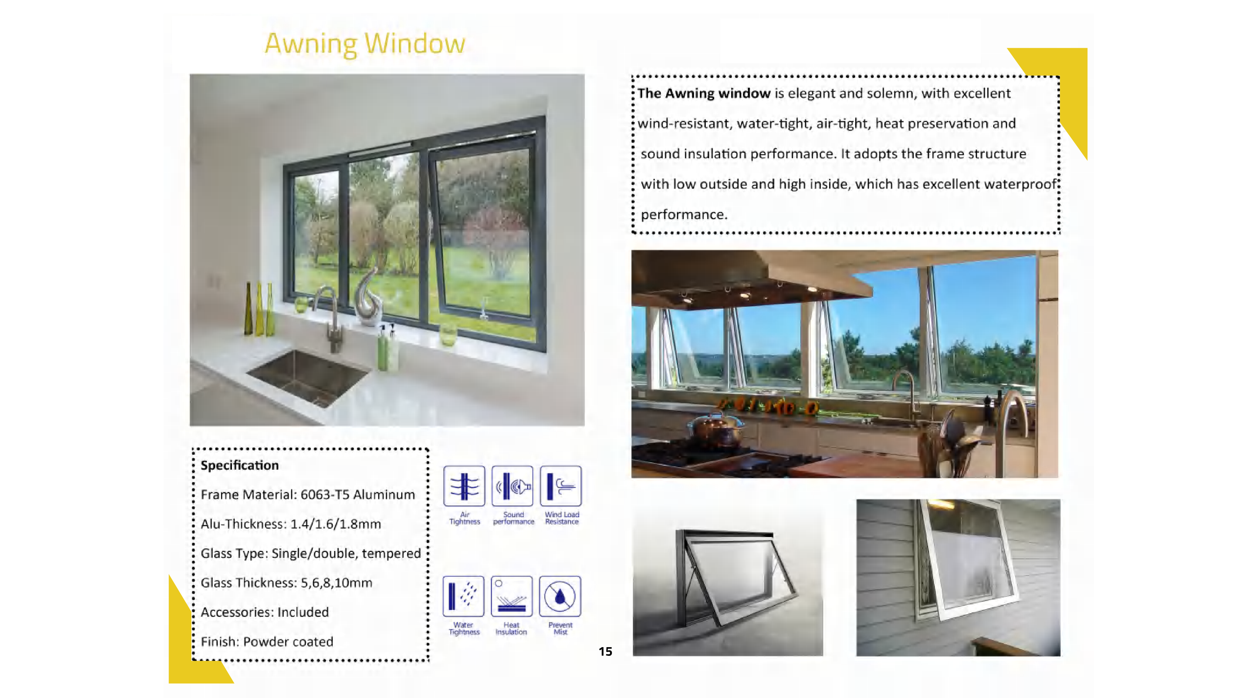 Casement/Folding/Sliding/Awning/Single/Double Hung Window - Door/Window | CHEERFUL Kenya image 4 detail view