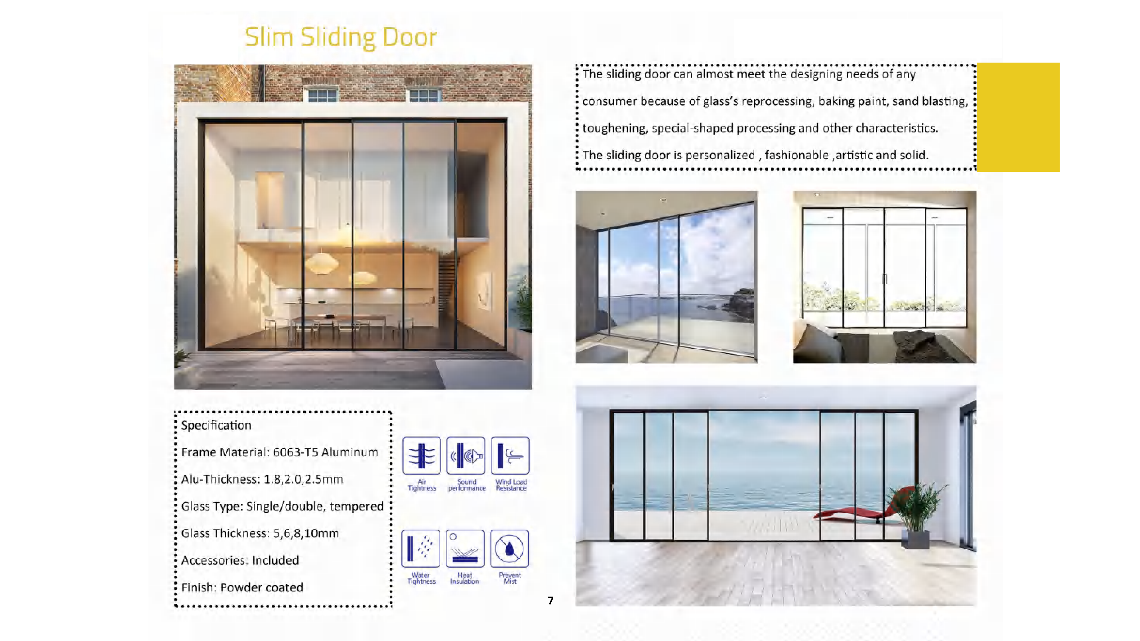 Folding/Sliding/Slim Sliding/Swing/Pivot Door - Door/Window | CHEERFUL Kenya image 3 detail view