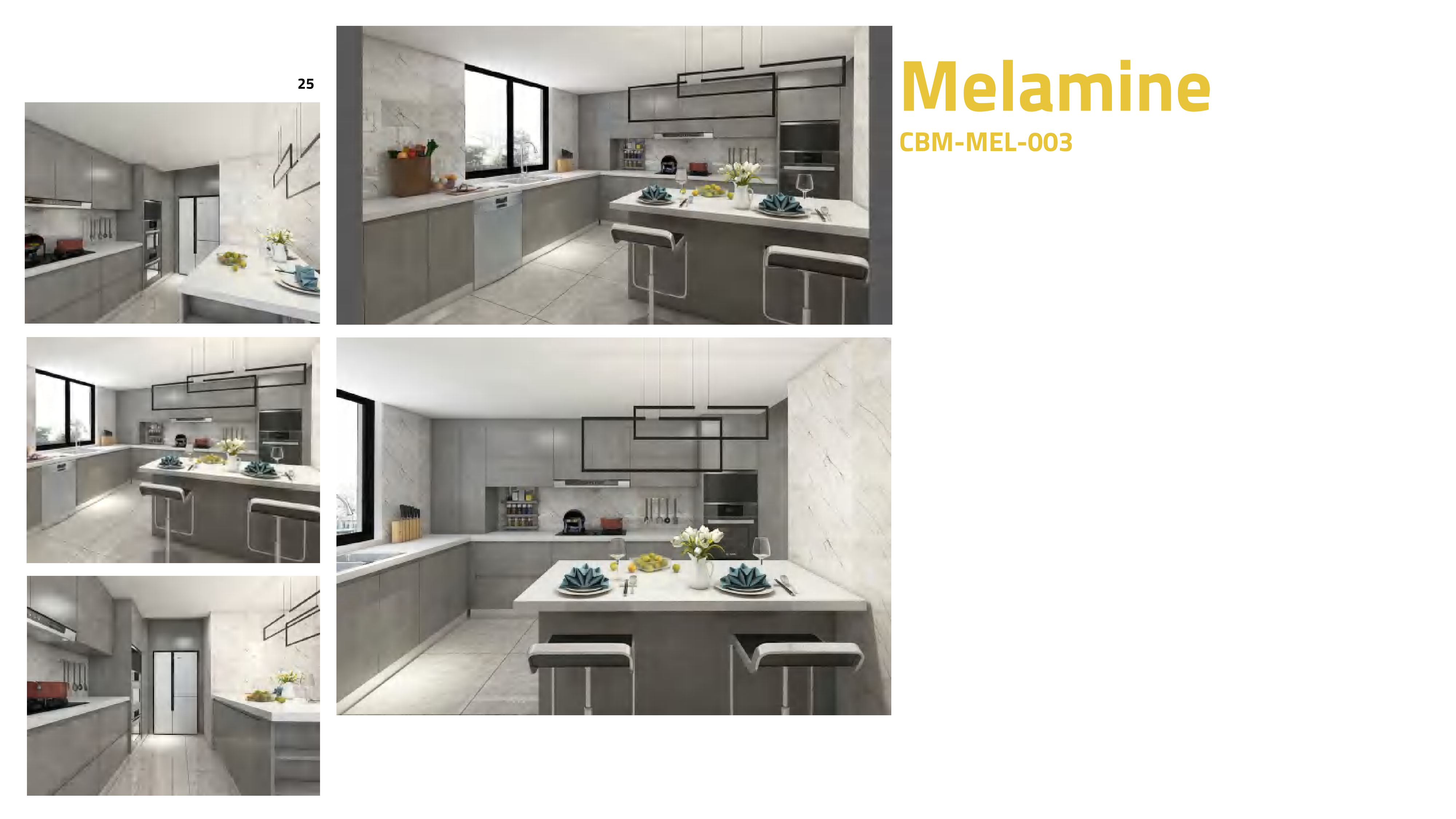 Melamine Kitchen - Custom Kitchen Cabinets & Countertop | CHEERFUL Kenya image 3 detail view