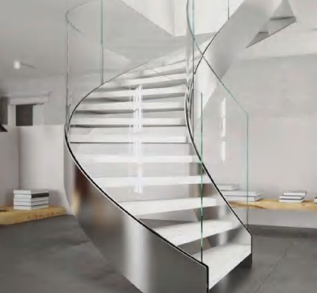 Curved Stairs - Stairs and Railing | CHEERFUL Kenya