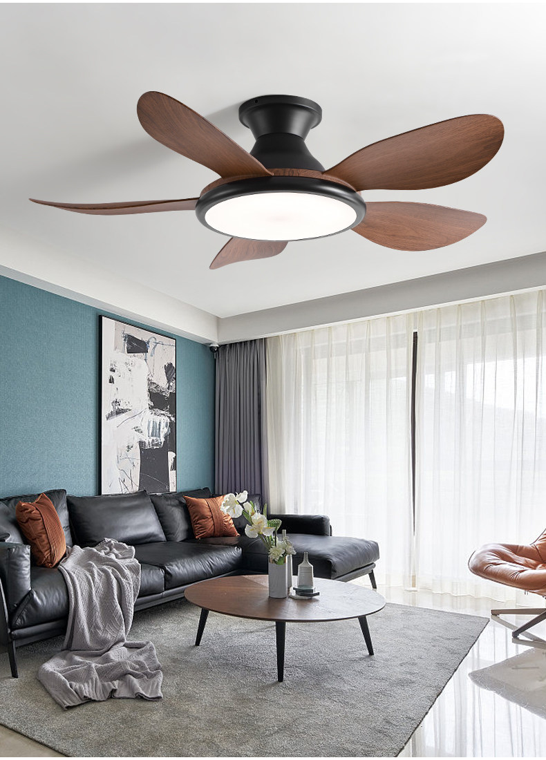 Household ceiling fan light, living room bedroom variable frequency electric integrated fan pendant light - Ceiling Fans | CHEERFUL Kenya image 13 detail view