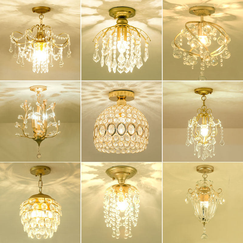 American style pendant lights, balcony hallway entrance lights, European style crystal pendant lights - Lighting Fixtures | CHEERFUL Kenya