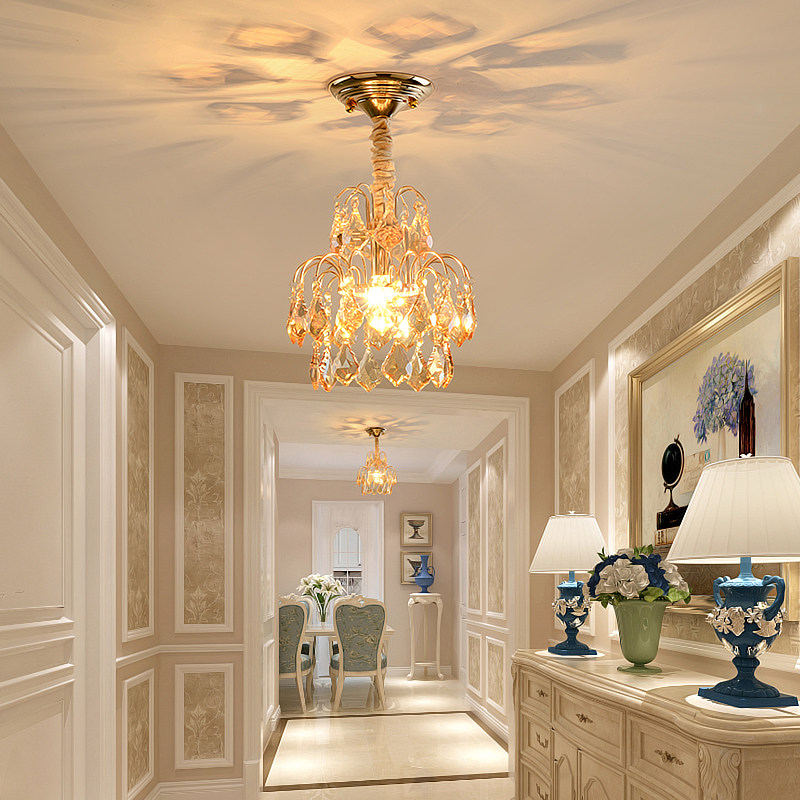 European style luxury crystal chandelier, American style small ceiling light - Lighting Fixtures | CHEERFUL Kenya image 2