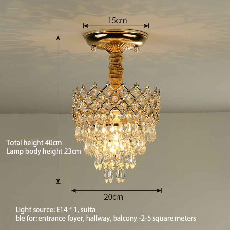 European style luxury crystal chandelier, American style small ceiling light - Lighting Fixtures | CHEERFUL Kenya image 2 detail view