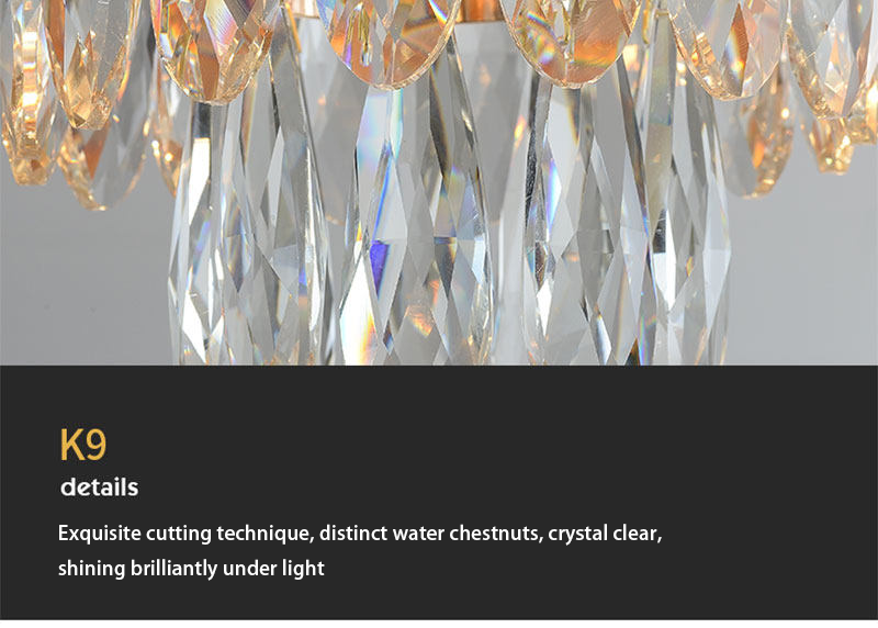 European style luxury crystal chandelier, American style small ceiling light - Lighting Fixtures | CHEERFUL Kenya image 7 detail view