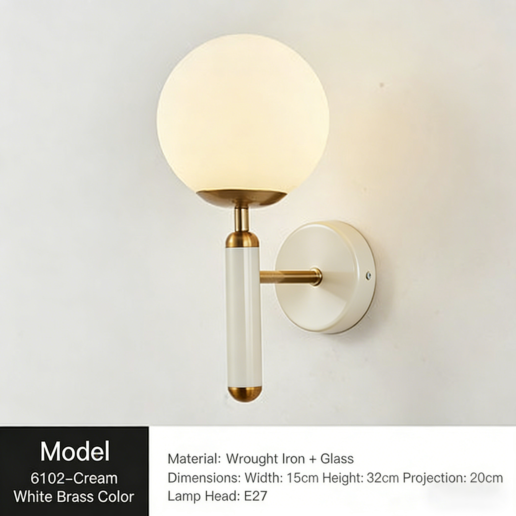 Modern luxury background wall hotel wall lamp, creative Nordic corridor living room bedroom bedside lamp - Lighting Fixtures | CHEERFUL Kenya detail view