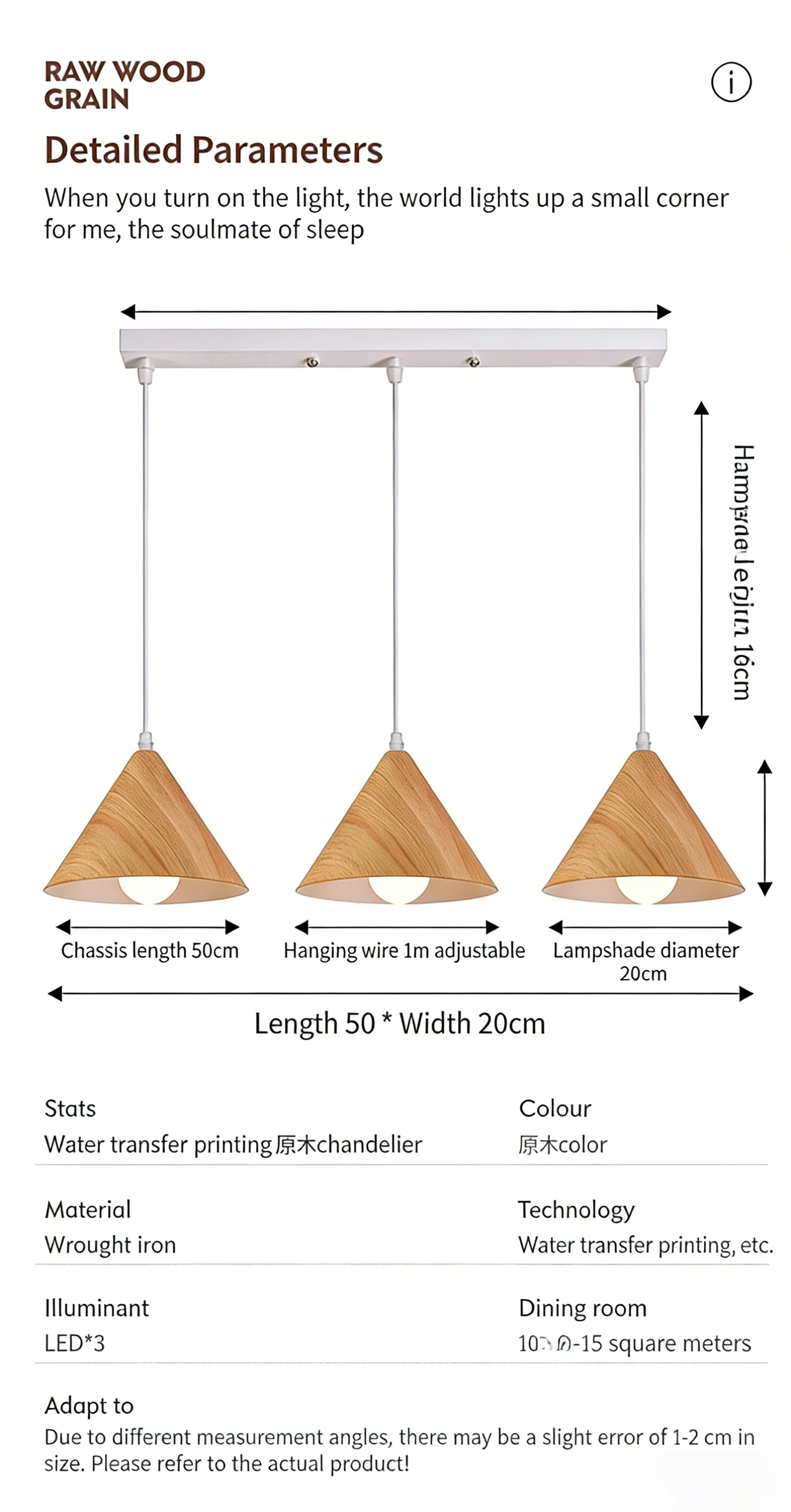 New restaurant pendant light, modern and minimalist single headed dining table and bar lamp, creative bedside pendant light - Lighting Fixtures | CHEERFUL Kenya image 9 detail view