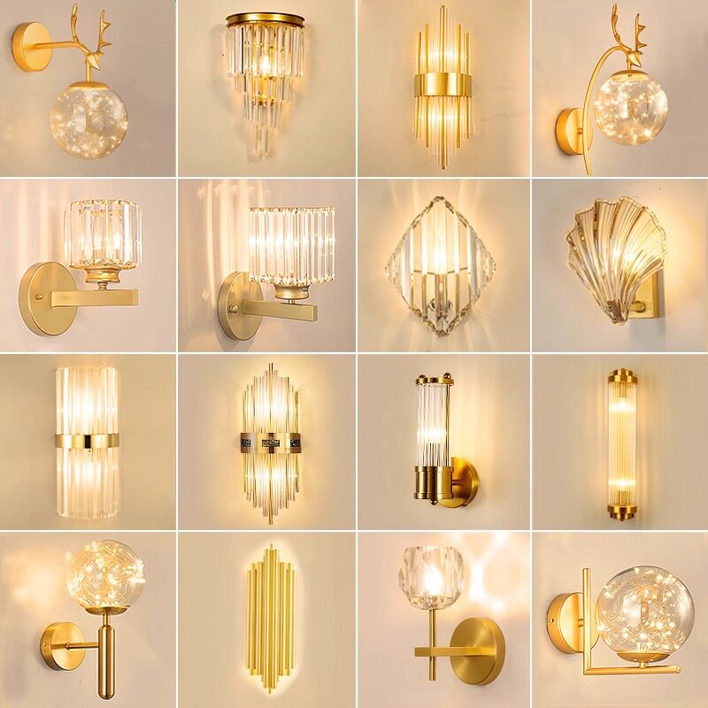 Postmodern minimalist high-end crystal wall lamp, Nordic living room hallway light, bedroom bedside lamp - Lighting Fixtures | CHEERFUL Kenya