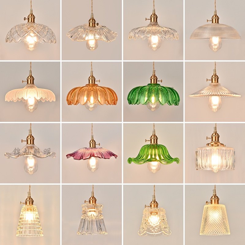 Vintage bedside corridor glass lamp bar cafe homestay restaurant chandelier - Lighting Fixtures | CHEERFUL Kenya
