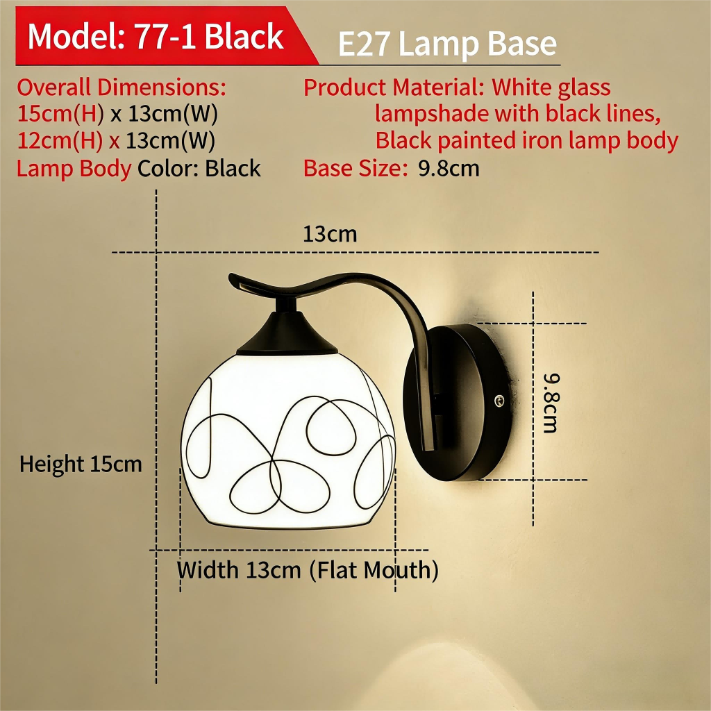 Bedroom wall lamp, living room balcony corridor passageway light, stair lamp, creative bedside lamp - Lighting Fixtures | CHEERFUL Kenya image 6 detail view