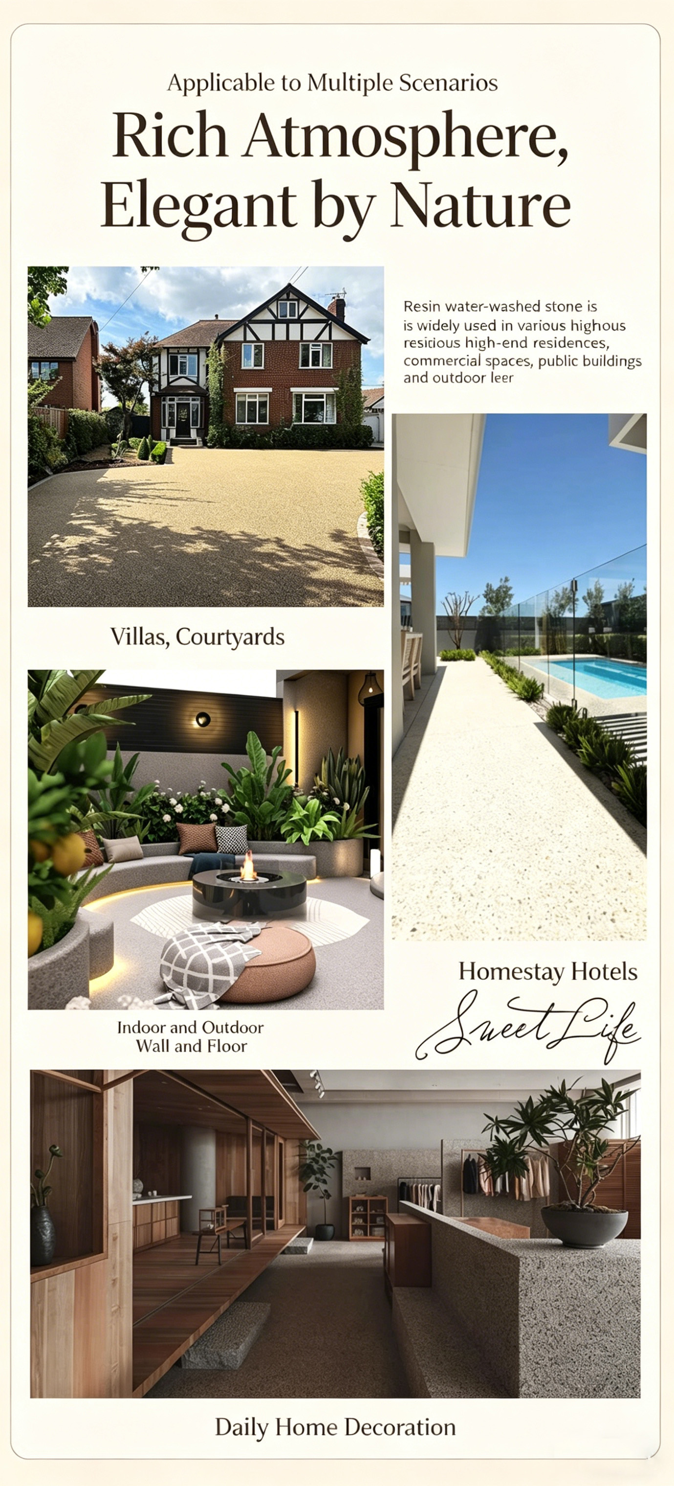 No-wash resin, washable stone paint, simple wall and floor micro-rock magnetic stone paint for outdoor application and batch scraping materials - Panels / Coating | CHEERFUL Kenya image 8 detail view