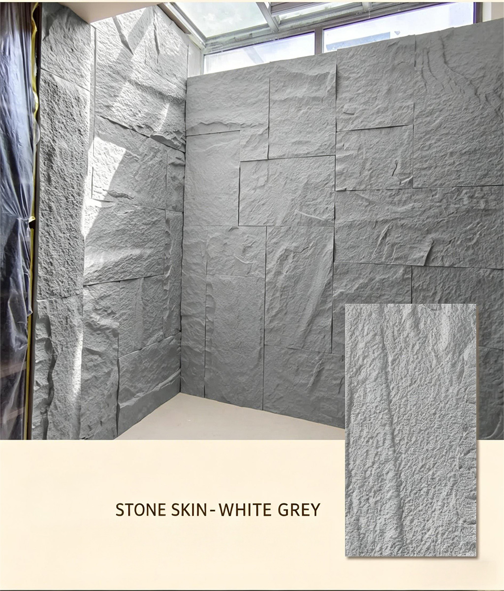 PU stone skin background wall, mushroom stone large board lightweight PU imitation cultural stone exterior wall brick, natural antique brick ultra-thin wall panel - PU Stone | CHEERFUL Kenya image 5 detail view