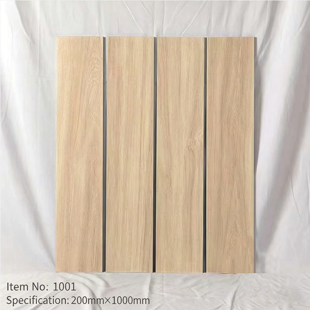 Straight-edge full-ceramic wood grain tiles, imitation solid wood floor tiles, living room anti-slip floor tiles - Flooring | CHEERFUL Kenya image 2