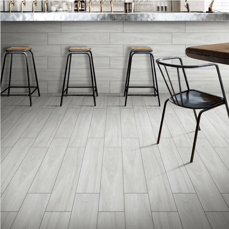 Straight-edge full-ceramic wood grain tiles, imitation solid wood floor tiles, living room anti-slip floor tiles - Flooring | CHEERFUL Kenya image 9 detail view