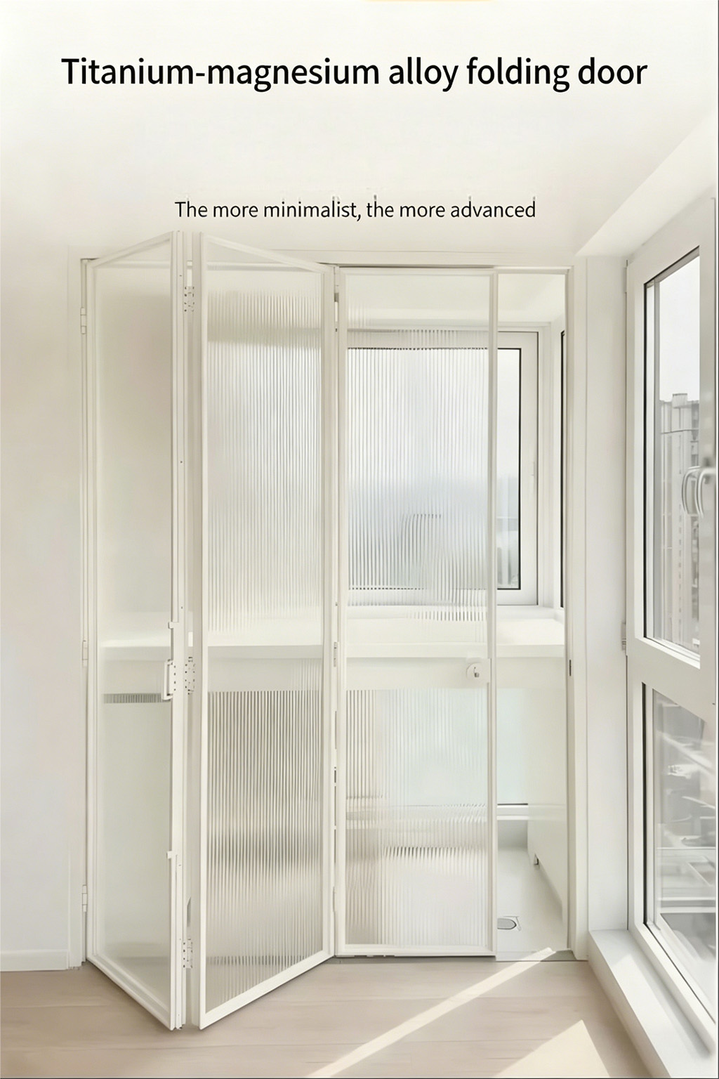 Aluminum alloy ultra-narrow folding doors and windows, open kitchen bar, bathroom partition folding doors - Door/Window | CHEERFUL Kenya