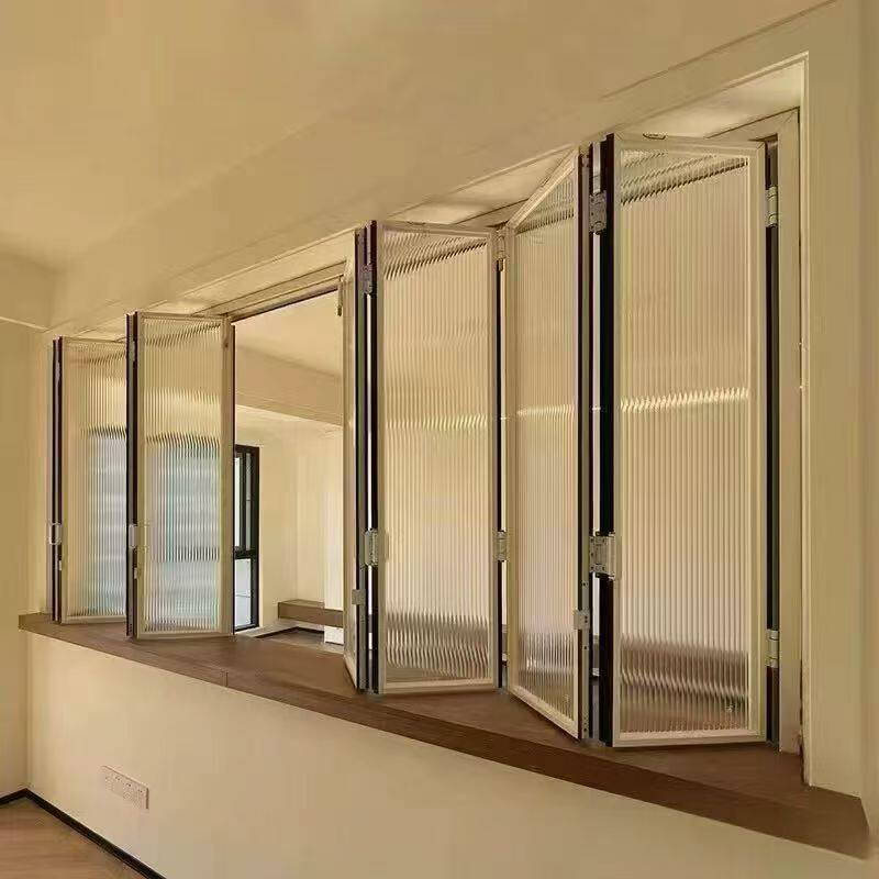 Aluminum alloy ultra-narrow folding doors and windows, open kitchen bar, bathroom partition folding doors - Door/Window | CHEERFUL Kenya detail view