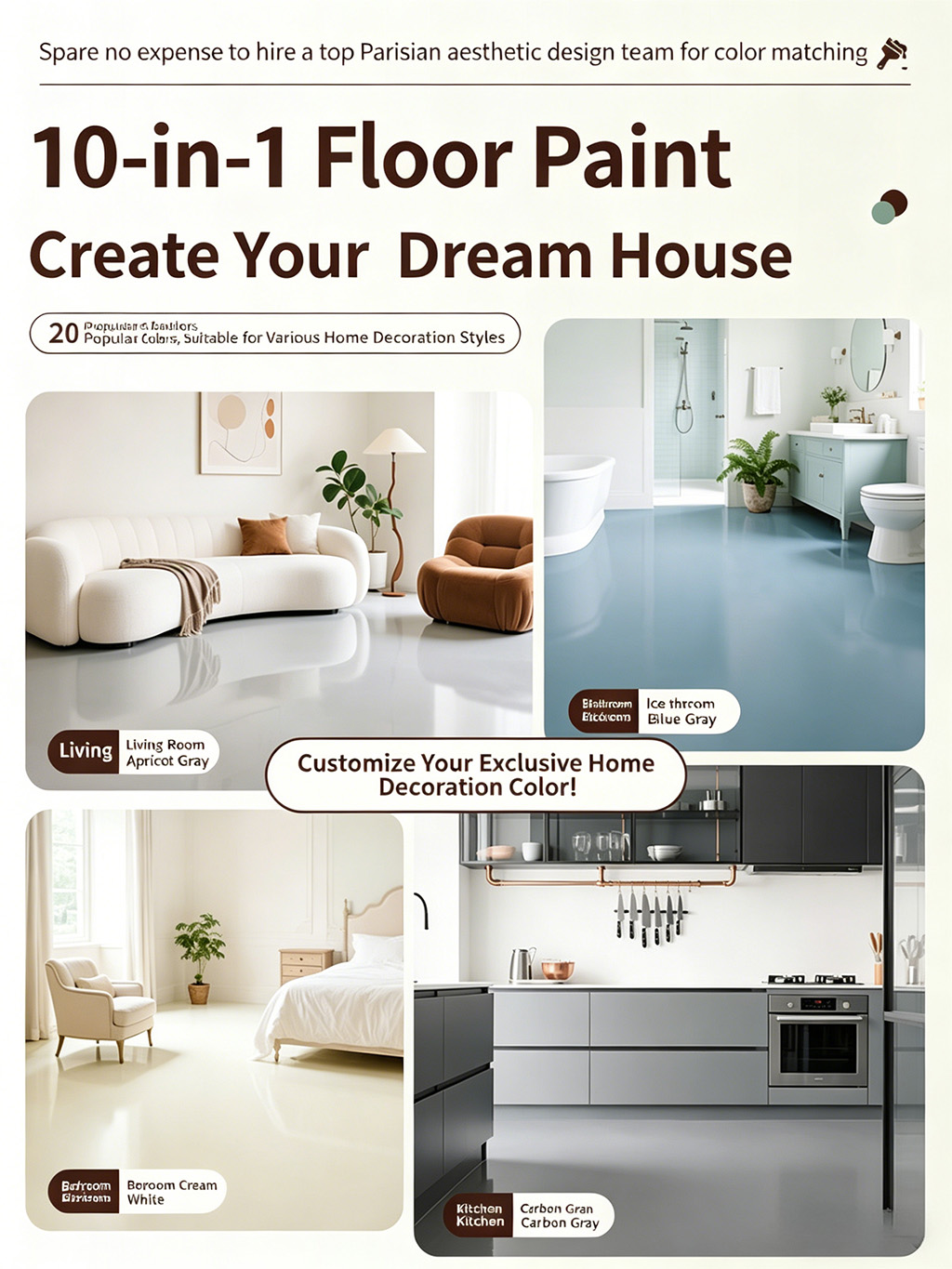 Floor paint, cement floor renovation, wear-resistant self-leveling water-based epoxy floor paint - Panels / Coating | CHEERFUL Kenya