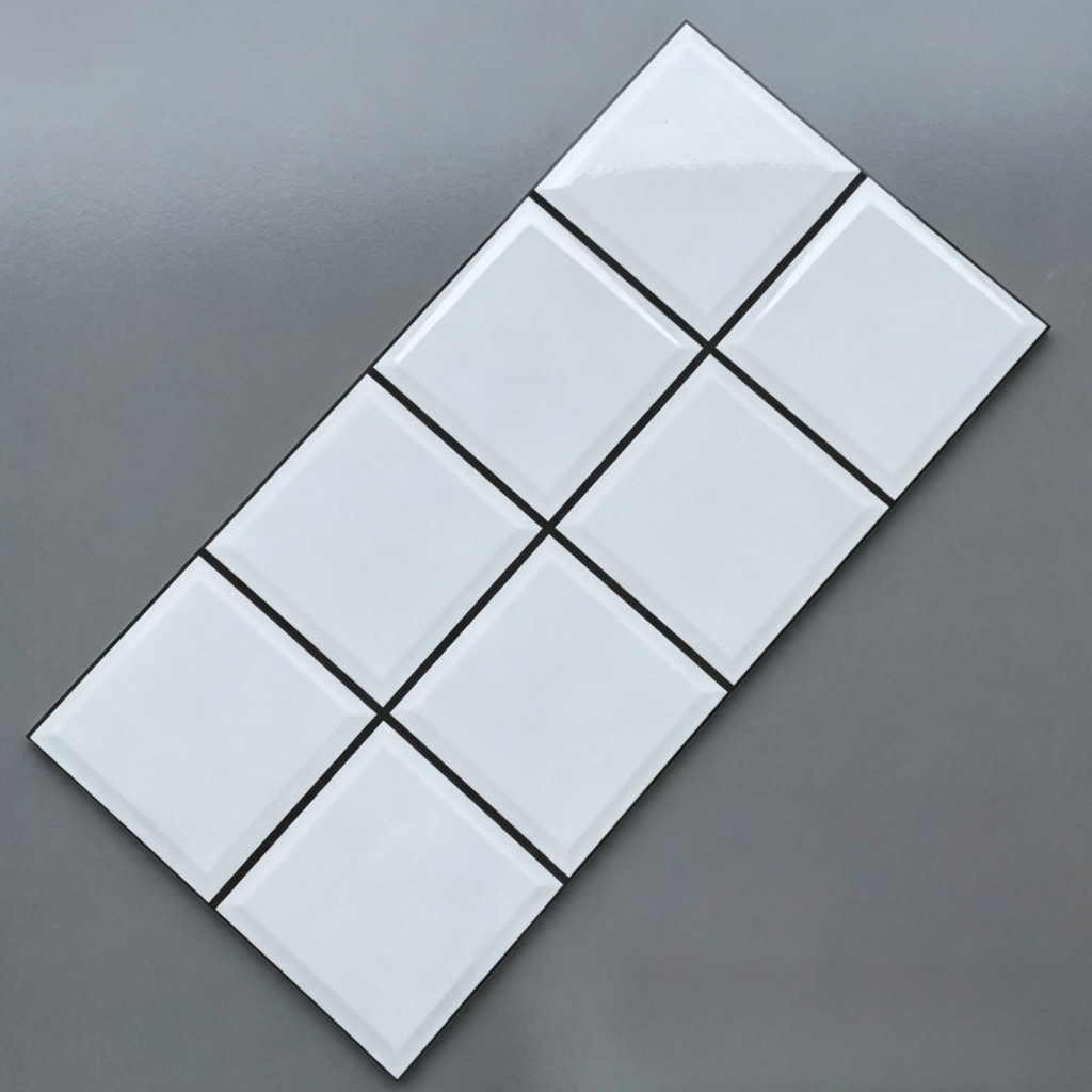 Nordic kitchen and bathroom tiles, checkered wall tiles, cafeteria and dining hall white ceramic tiles - Tile(Small Stone) | CHEERFUL Kenya
