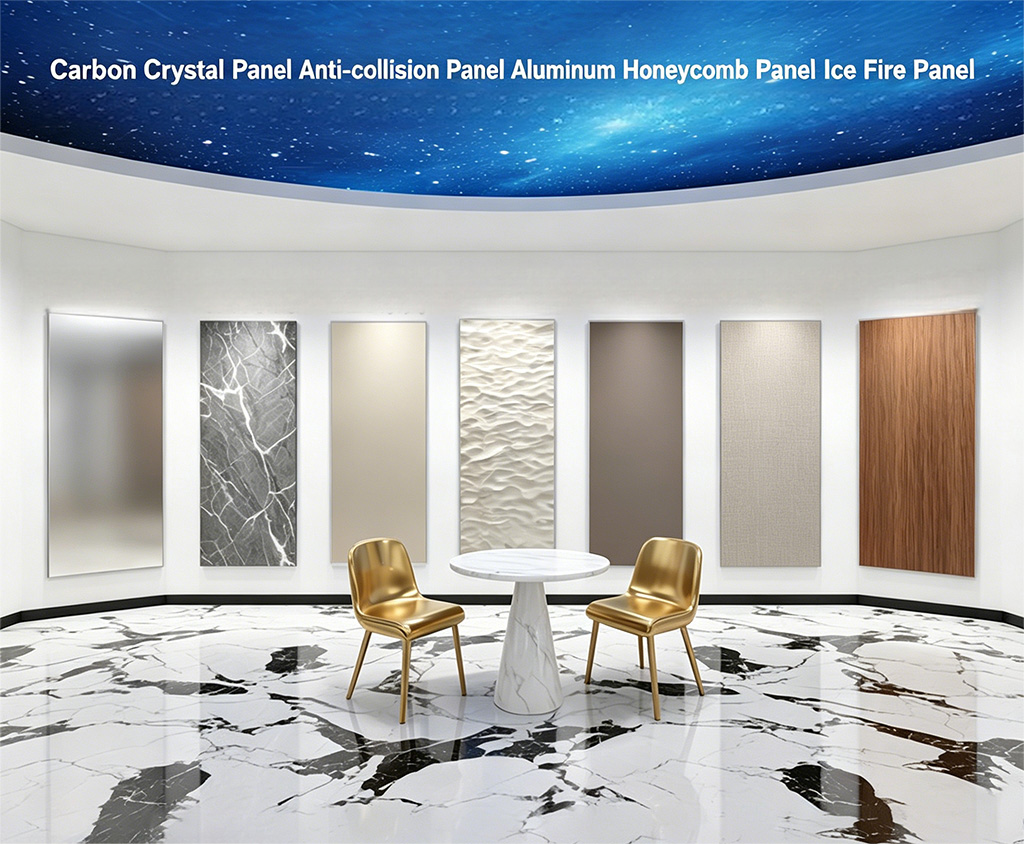 Carbon crystal panel wood veneer, seamless integrated wall panels, aluminum honeycomb panels, King Kong collision-resistant ice fire panels - Panels / Coating | CHEERFUL Kenya