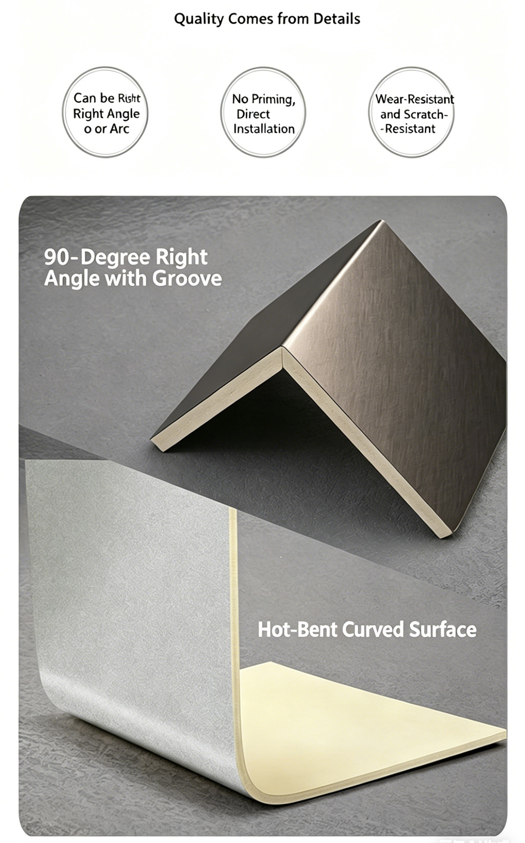 Carbon crystal panel wood veneer, seamless integrated wall panels, aluminum honeycomb panels, King Kong collision-resistant ice fire panels - Panels / Coating | CHEERFUL Kenya image 5 detail view