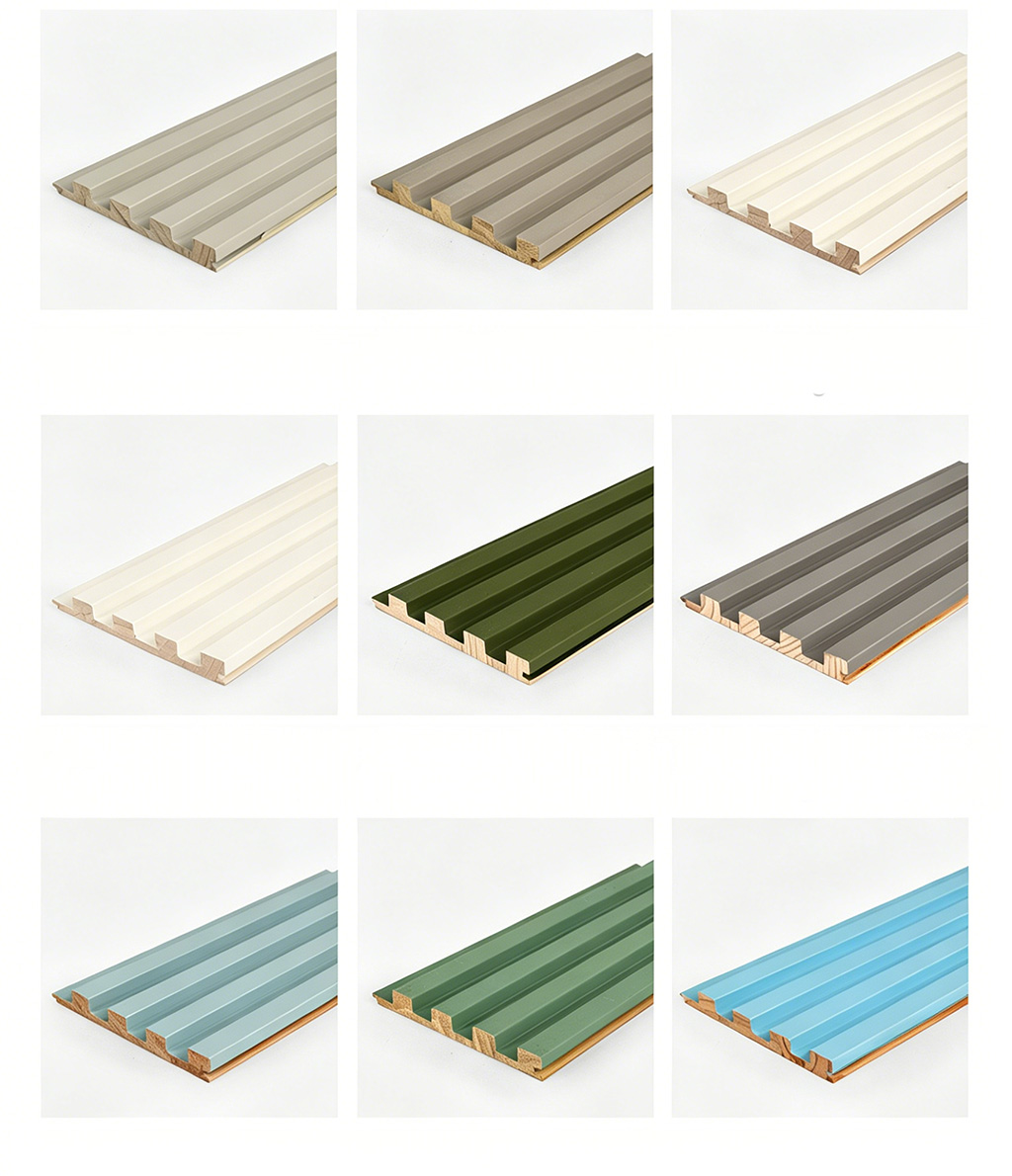 Solid wood grating board, wooden grating wall panel, TV background wall decoration, concave convex isolation small Great Wall board grid - Panels / Coating | CHEERFUL Kenya image 10 detail view