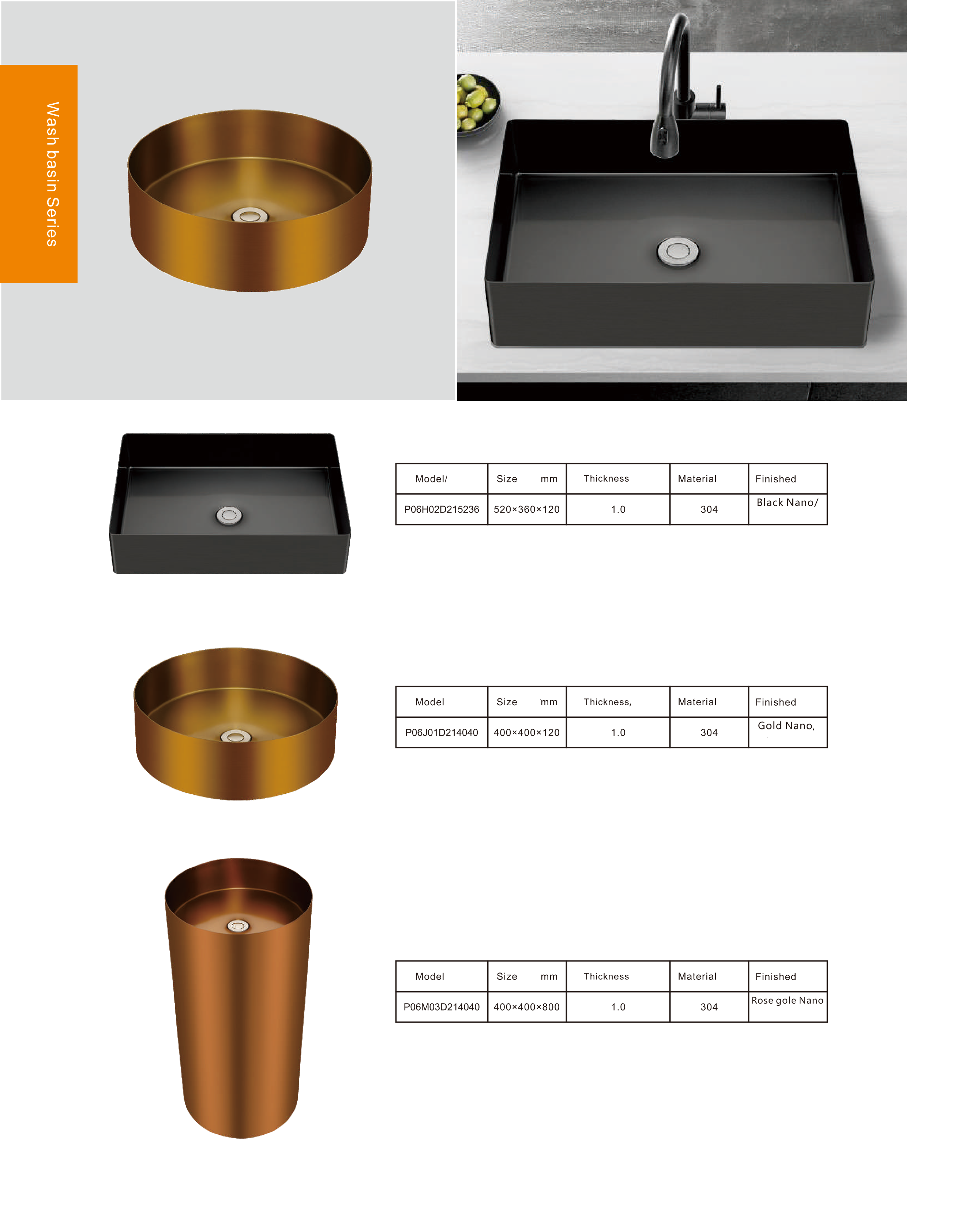 Wash basin Series - Hardware & Fittings | CHEERFUL Kenya detail view