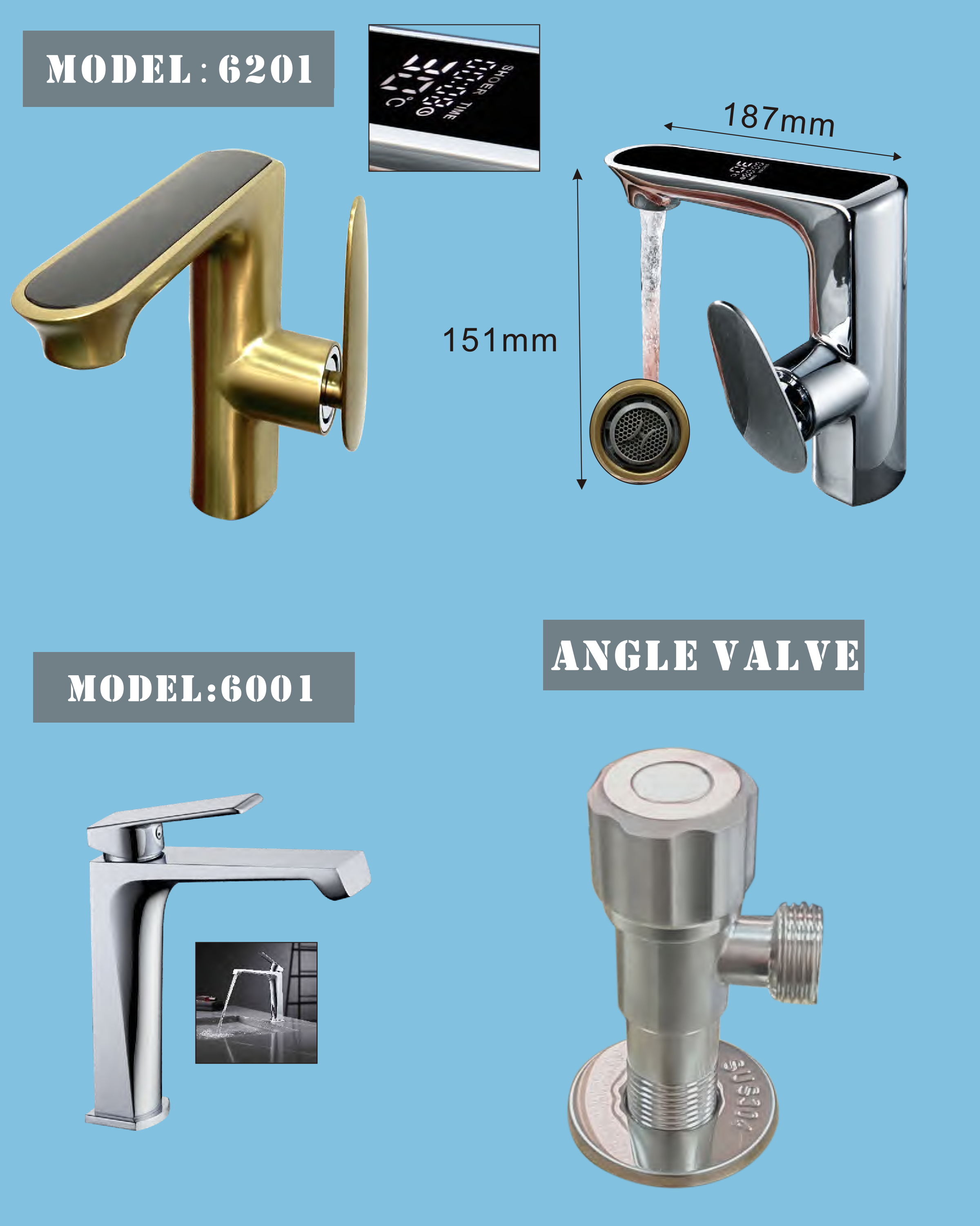 Basin faucet series - Hardware & Fittings | CHEERFUL Kenya detail view
