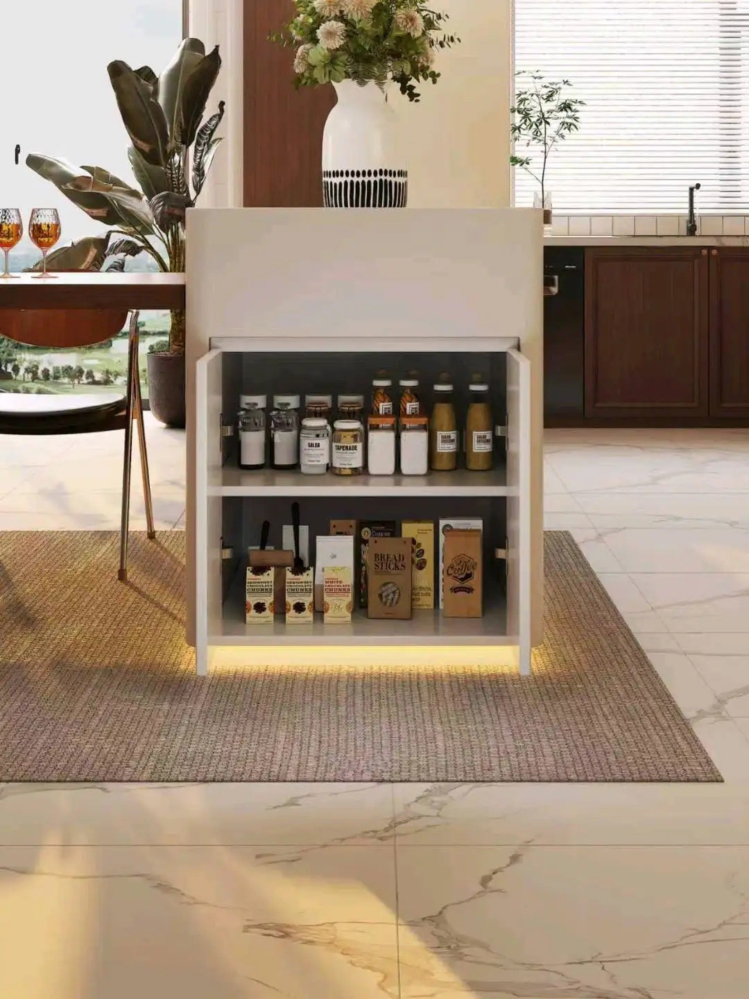 Island Table High-Low Series - Custom Kitchen Cabinets & Countertop | CHEERFUL Kenya image 11 detail view