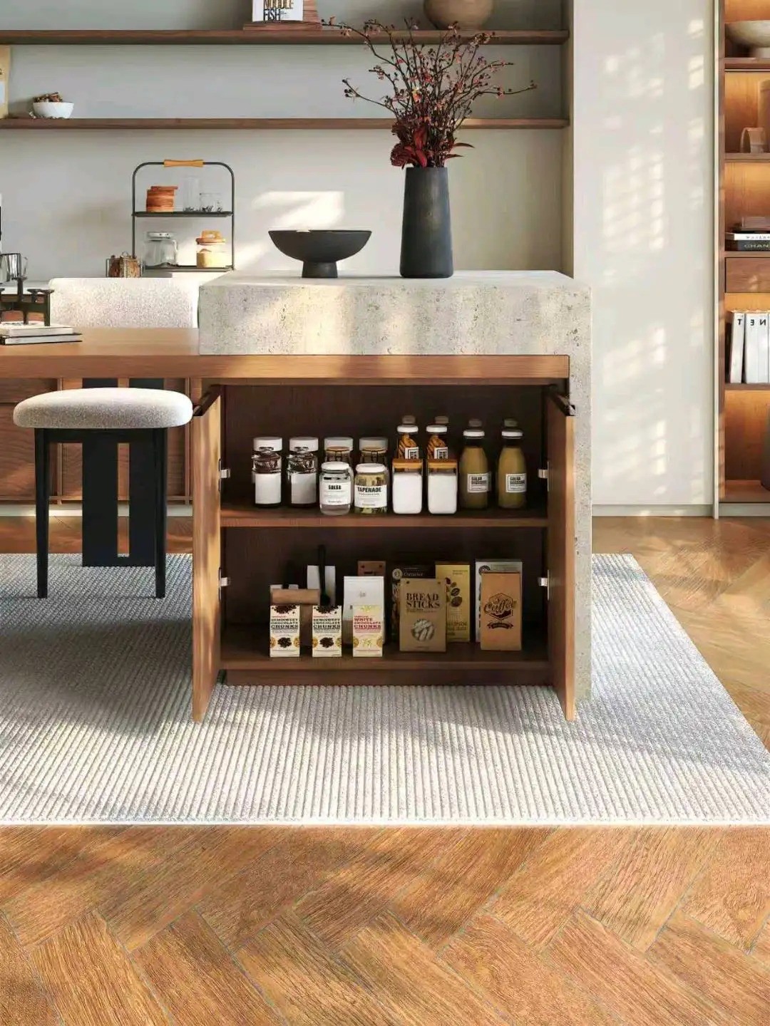 Island Table High-Low Series - Custom Kitchen Cabinets & Countertop | CHEERFUL Kenya image 14 detail view