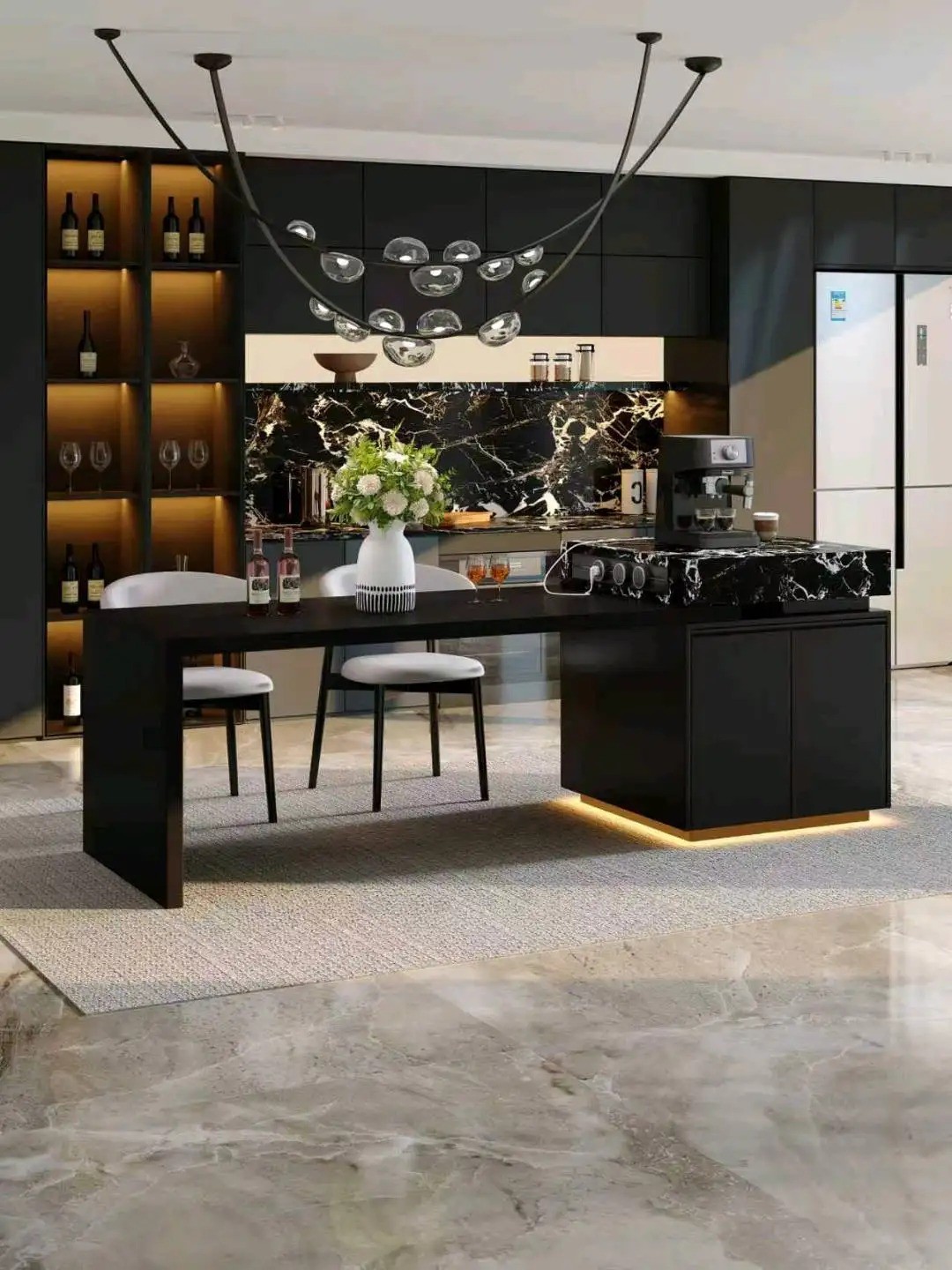 Island Table High-Low Series - Custom Kitchen Cabinets & Countertop | CHEERFUL Kenya image 16 detail view
