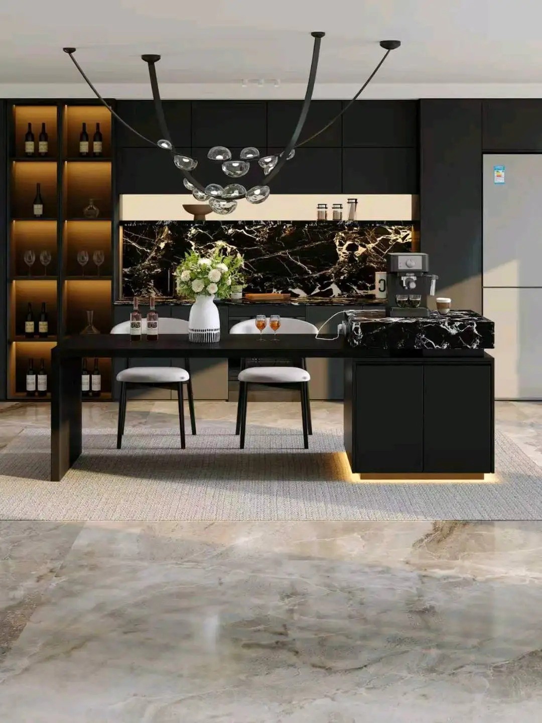 Island Table High-Low Series - Custom Kitchen Cabinets & Countertop | CHEERFUL Kenya image 17 detail view