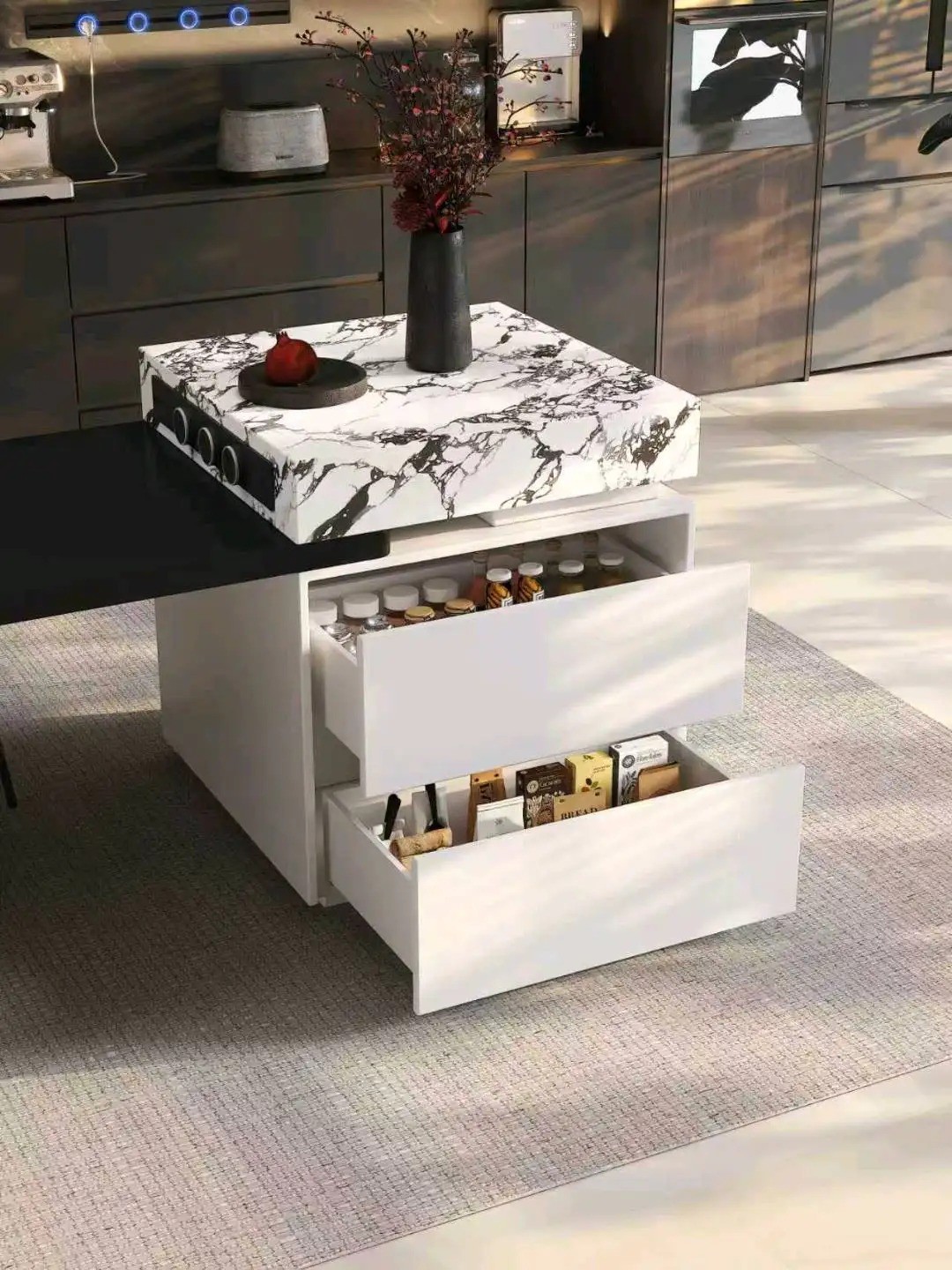 Island Table High-Low Series - Custom Kitchen Cabinets & Countertop | CHEERFUL Kenya image 25 detail view