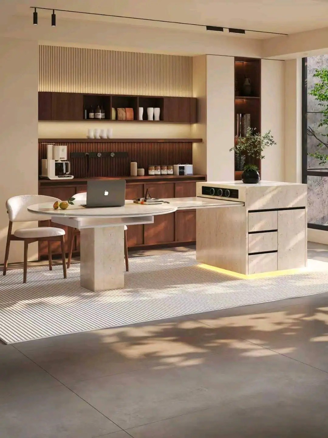Island Round Table Series - Custom Kitchen Cabinets & Countertop | CHEERFUL Kenya image 2 detail view