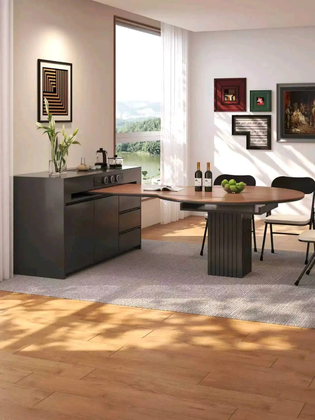 Island Round Table Series - Custom Kitchen Cabinets & Countertop | CHEERFUL Kenya image 8 detail view