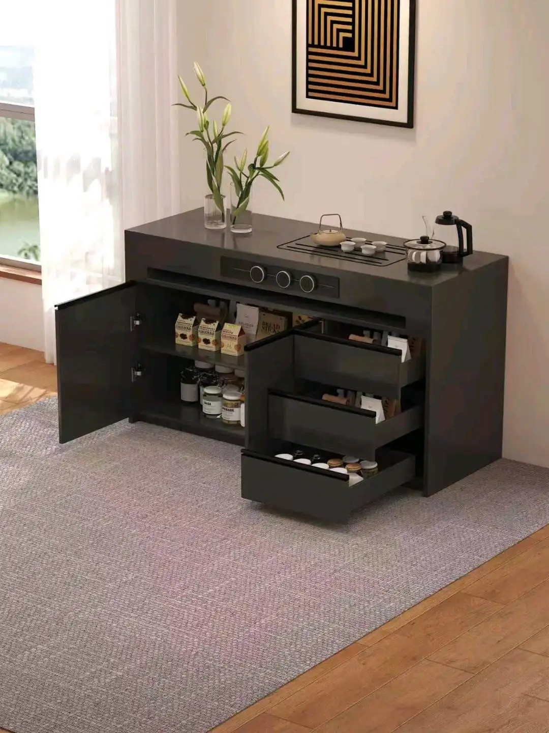 Island Round Table Series - Custom Kitchen Cabinets & Countertop | CHEERFUL Kenya image 9 detail view