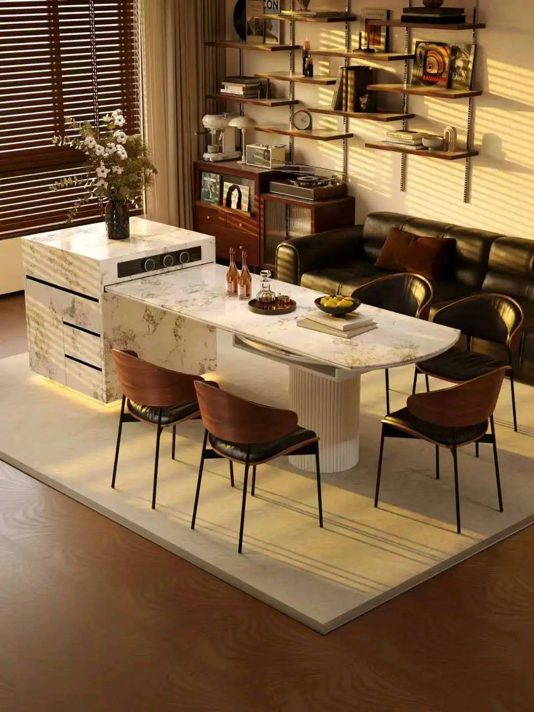 Island Round Table Series - Custom Kitchen Cabinets & Countertop | CHEERFUL Kenya image 13 detail view