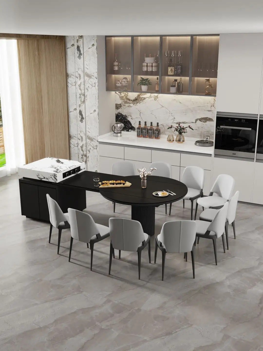 Island Round Table Series - Custom Kitchen Cabinets & Countertop | CHEERFUL Kenya image 36 detail view