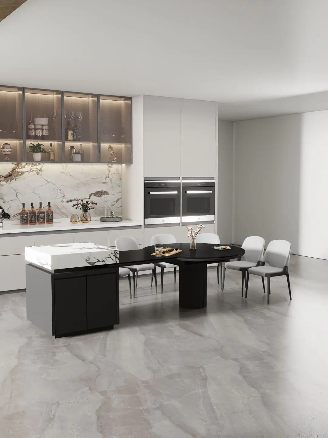 Island Round Table Series - Custom Kitchen Cabinets & Countertop | CHEERFUL Kenya image 38 detail view