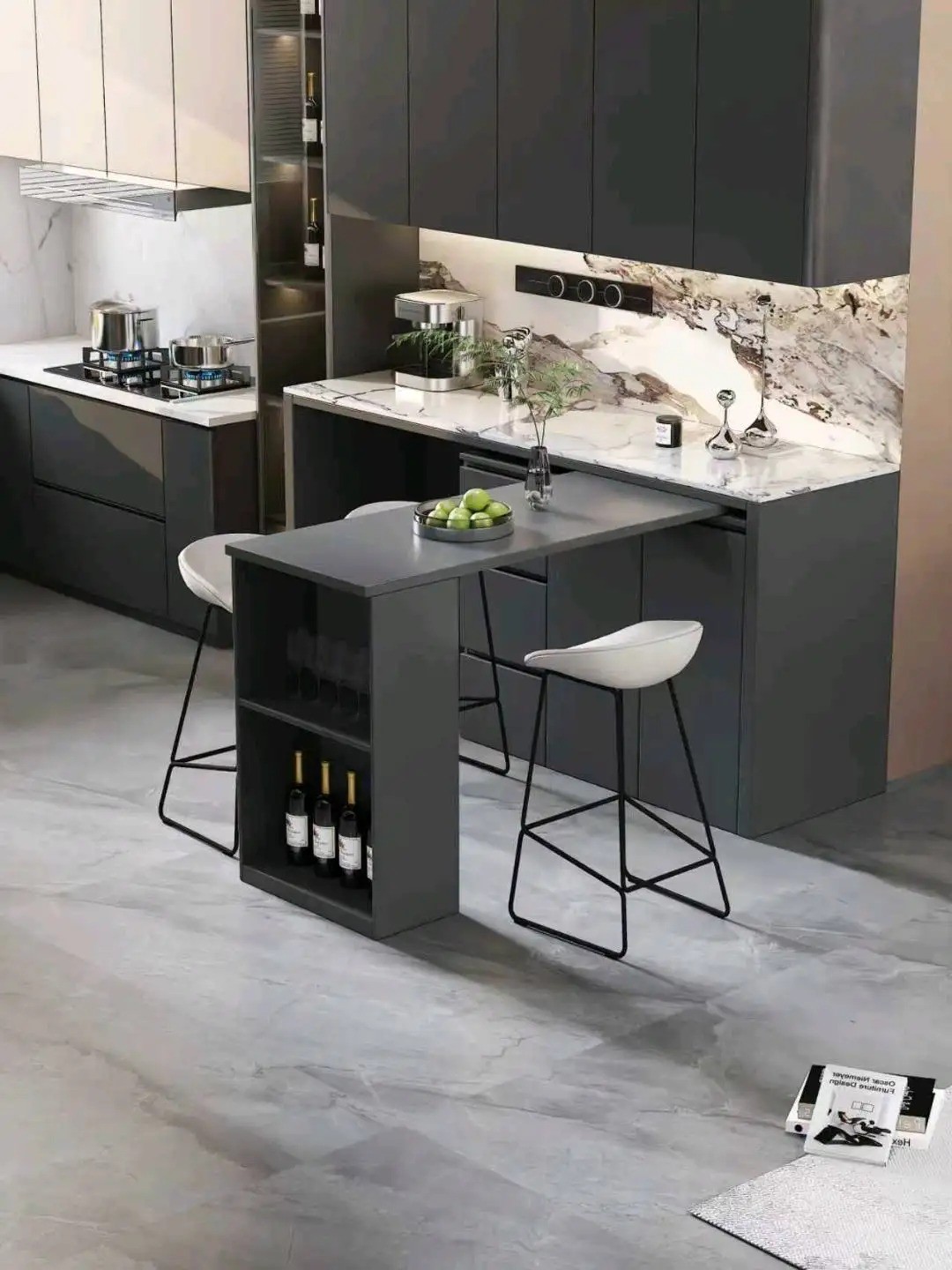 Island folding and telescopic series - Custom Kitchen Cabinets & Countertop | CHEERFUL Kenya image 13 detail view