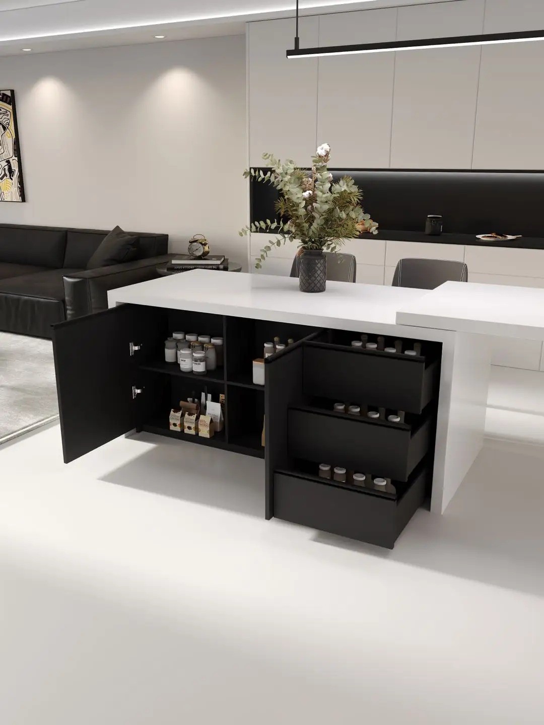 Island folding and telescopic series - Custom Kitchen Cabinets & Countertop | CHEERFUL Kenya image 34 detail view